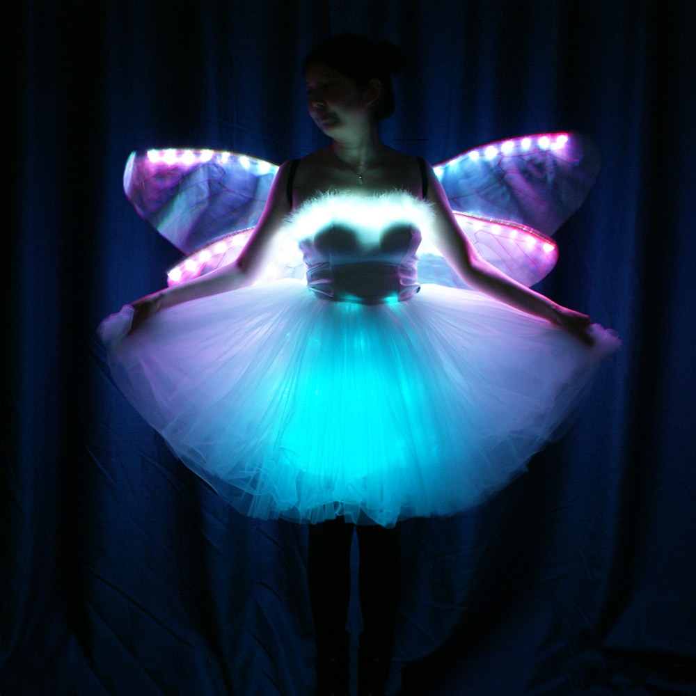 Led Full Color Bandeau Dress