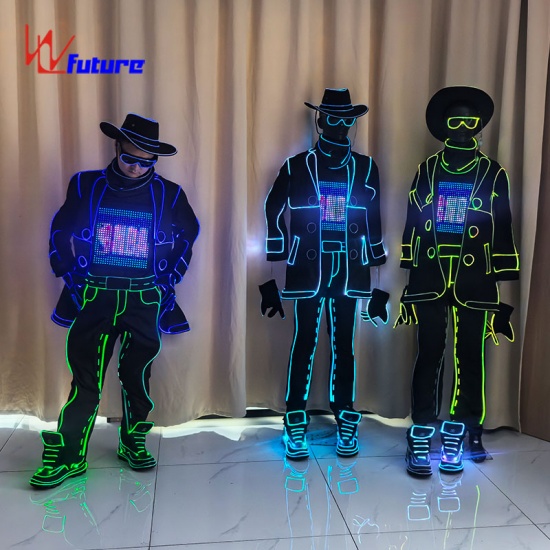 LED optical fiber display light-emitting dance costume