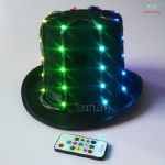 Remote change color LED hat