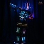 Full color LED robot costume