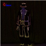 Fiber optic suits for gentlemen street performance wear