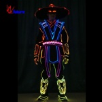 LED& Fiber Light Samurai performance costume