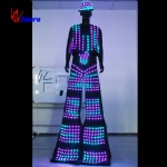 LED light-emitting robot stilt suit