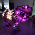 LED lighting dazzling Chinese lion dance costumes