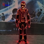 Creative fiber optic pirate fluorescent dance performance costume
