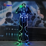 Creative flamboyant armor glowing dance costume