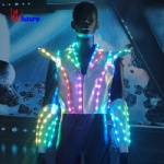 Magic Light Emitting led Silver vest