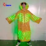 LED light raincoat