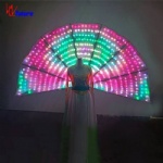 Full color peacock tail fan