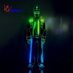 Fiber optic LED cool street dance stage performance costumes