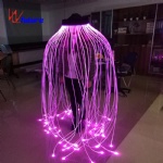 Fiber optic full-color glowing jellyfish