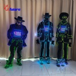 led optical fiber display light-emitting dance costume