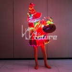 LED lighted pumpkin lantern dress