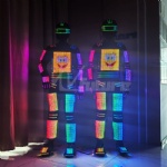 LED display screen robot costume