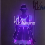 Fiber optic light-emitting maid outfit