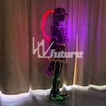 Fiber optic light-emitting dance costume