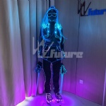 Fiber optic glowing cool dance outfit