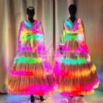 LED glowing ethereal female-style Hanfu