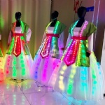 LED ancient-style Hanfu performance costume