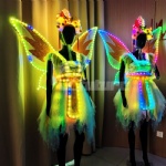 LED erformance costume for fairy butterfly