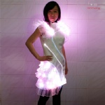 Disco Luminous LED Light Opric Fiber Skirt